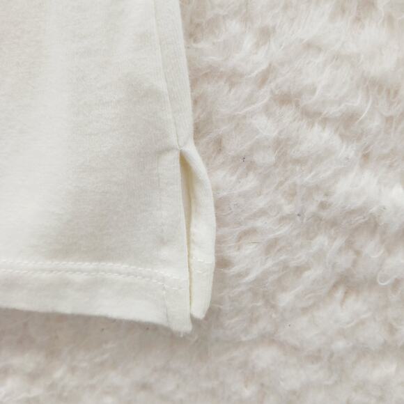 T-Shirt Size M Cream Red Olive Floral Bead Bloomcore Maximalist Vacation Casual - Picture 8 of 16